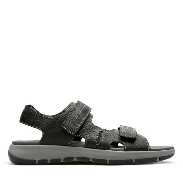 Clarks Mens Brixby Shore Sandals Black | USA-5082367